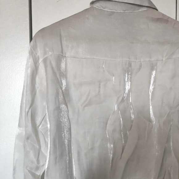 Nasty Gal Tie Button Down Shirt - Picture 6 of 6